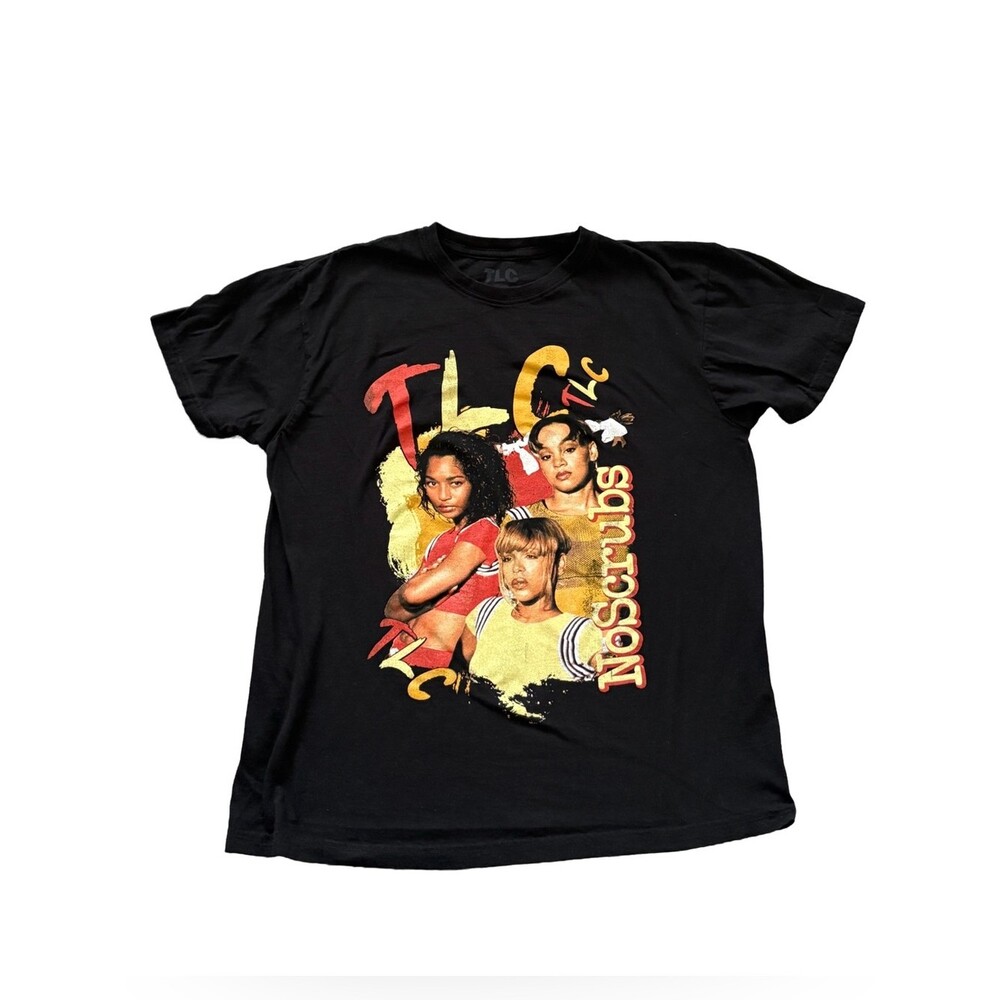 Y2K TLC Graphic Band Tee Black Women’s Retro 90s Style T Shirt